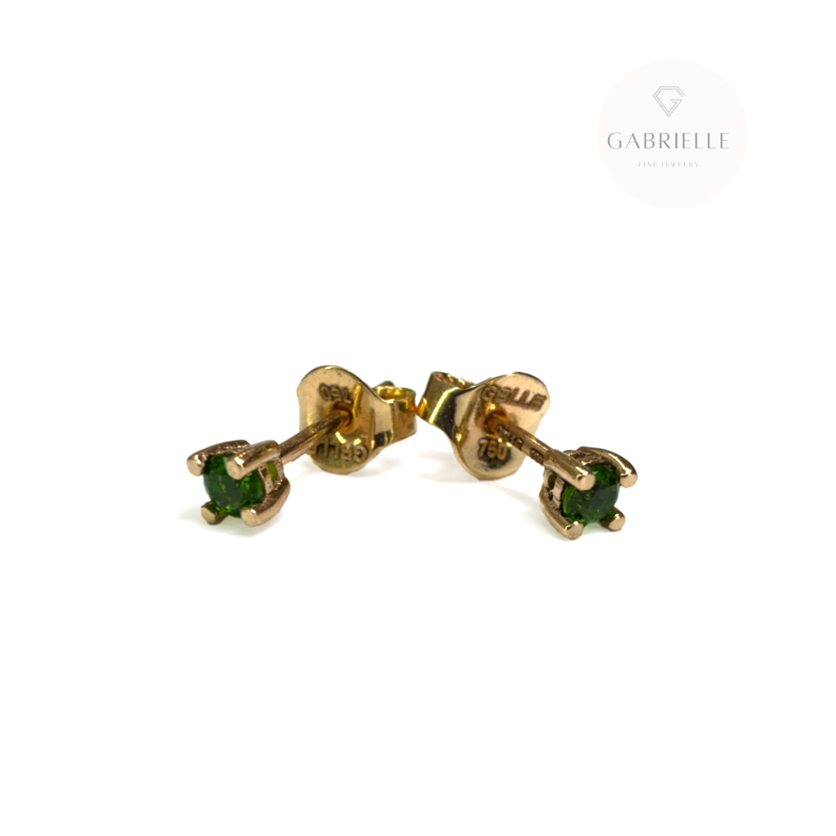 Aretes-topitos-mini-bebe-diopsido-2mm-oro-18k