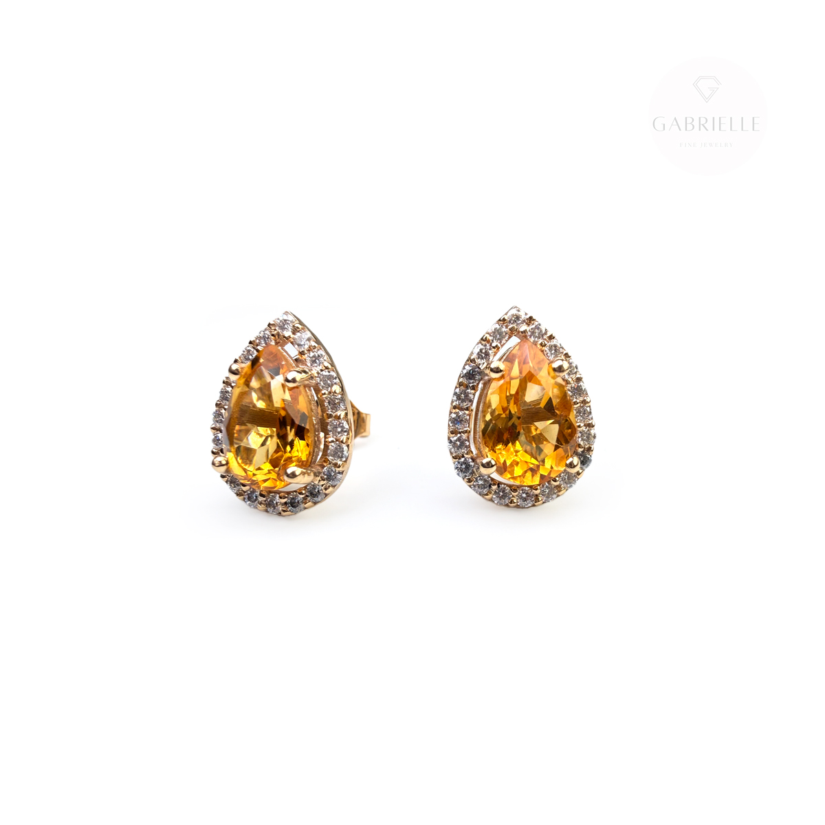 Topos-Gota-de-Citrino-con-Moissanitas-en-Oro-18K-Medellin